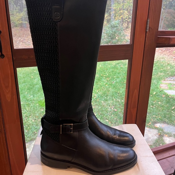 Cole Haan black leather riding boots, excellent condition, size 8.5 - Picture 2 of 9